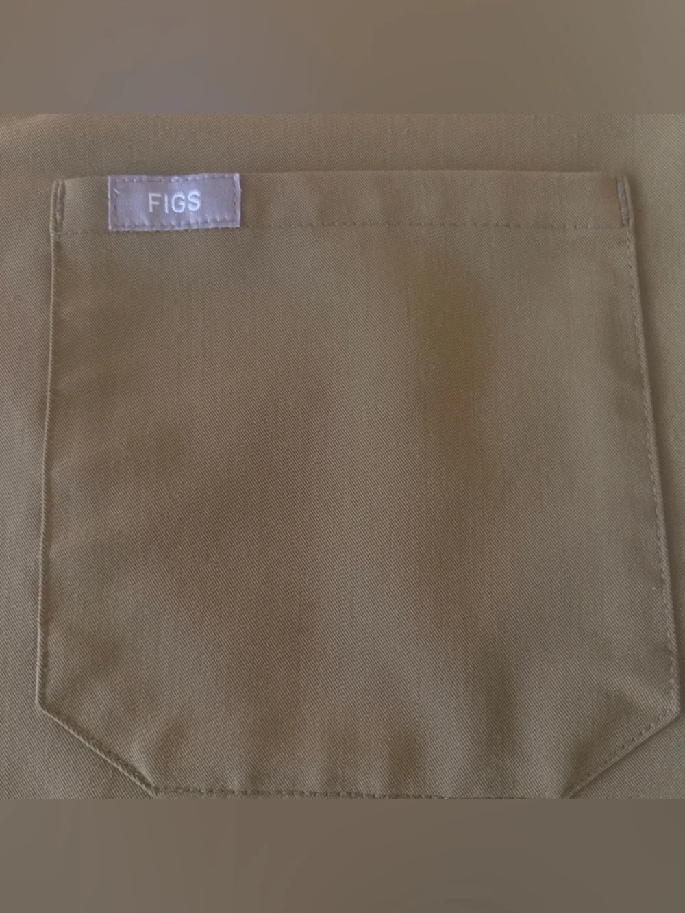FIGS Catarina 1 Pocket Scrub Top Olive Green XXS euc - Picture 6 of 8